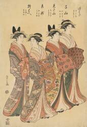 Four Courtesans (Chobunsai Eishi) - Muzeo.com