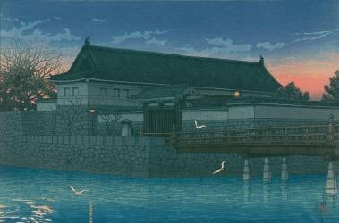 Hirakawa Gate (Hasui Kawase) - Muzeo.com