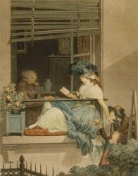 La Croisée (Philibert-Louis Debucourt) - Muzeo.com