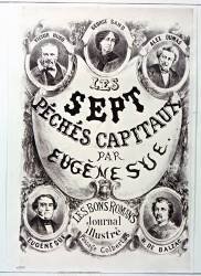 Les Sept péchés capitaux par Eugène Sue. Les Bons romans journal illustré, passage Colbert 26 (anonymous) - Muzeo.com