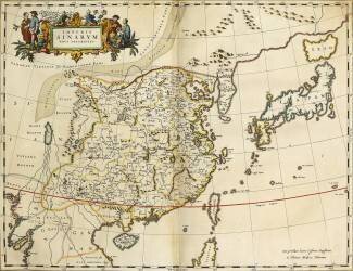 Map of China (Joan Blaeu) - Muzeo.com