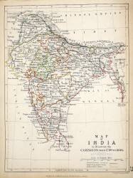 Map of India (Alexander Keith Johnston) - Muzeo.com