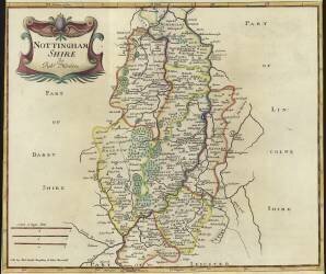 Map of Nottinghamshire (Robert Morden) - Muzeo.com