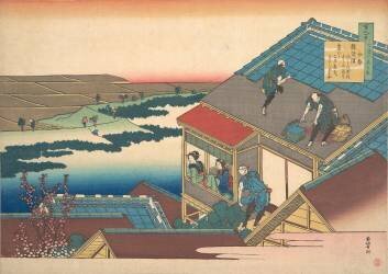 Poem by Ise (Hokusai) - Muzeo.com