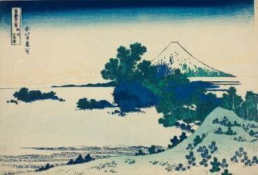 Shichirigahama Beach in Sagami Province (Hokusai) - Muzeo.com