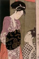 The mosquito net (Kitagawa Utamaro) - Muzeo.com