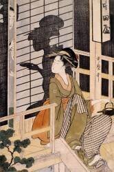 The Nakadaya teahouse (Kitagawa Utamaro) - Muzeo.com