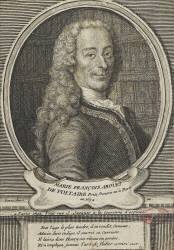 Voltaire (1694-1778) - représenté en 1736 (Etienne-Jehandier Desrochers) - Muzeo.com