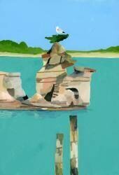 Seagull resting (Hiroyuki Izutsu) - Muzeo.com