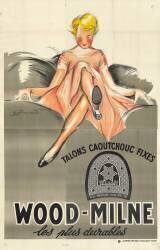 Fixed rubber heels. Wood Milne, the most durable (André Pécoud) - Muzeo.com