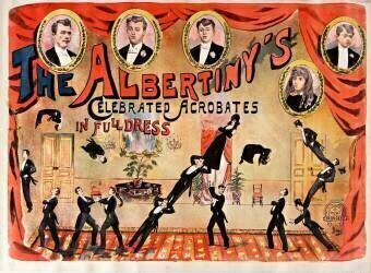 Albertiny's celebrated acrobates in full dress (Biquard A.) - Muzeo.com