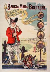 Bains de mer de Bretagne. Pornichet. Bonne source. Chemins de fer d'Orléans (Charles Toché) - Muzeo.com