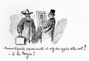 Caricature about Impressionist painting (Cham) - Muzeo.com