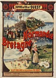 Chemins de fer de l'Ouest. Normandie, Bretagne (Gustave Fraipont) - Muzeo.com