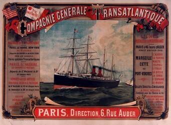 Compagnie Générale Transatlantique lignes postales de l'Atlantique... (anonymous) - Muzeo.com