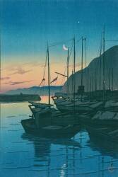 Dawn at Beppu (Hasui Kawase) - Muzeo.com