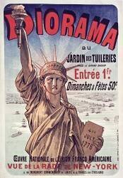 Diorama au Jardin des Tuileries près le grand bassin (Jules Chéret) - Muzeo.com