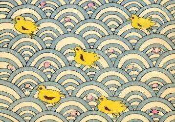 Ducklings in a Stylized Waterscape (anonymous) - Muzeo.com