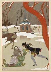 En patinant (George Barbier) - Muzeo.com