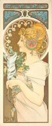 Feather (Alfons Mucha) - Muzeo.com