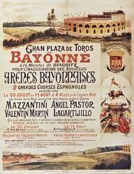 Gran plaza de toros de Bayonne à 15 minutes de Biarritz pour l'inauguration des nouvelles arènes bayonnaises... le 30 juillet et 15 août (Poite G.) - Muzeo.com