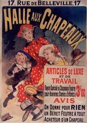 Halle aux chapeaux (Jules Chéret) - Muzeo.com