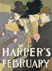 Harper's February (Edward Penfield) - Muzeo.com