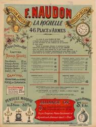 Horlogerie F. Naudon, La Rochelle (anonymous) - Muzeo.com