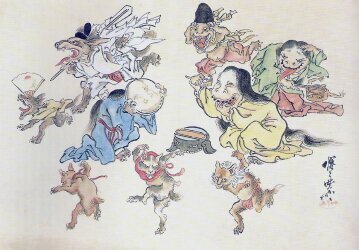 Hyakki Yako (Kawanabe Kyosai) - Muzeo.com