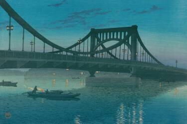 Kiyosu Bridge (Hasui Kawase) - Muzeo.com