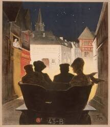 L'arrivée dans le village la nuit (Walter Thor) - Muzeo.com