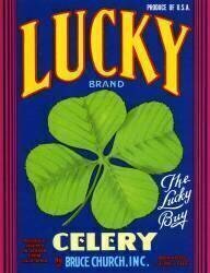 Lucky Brand Celery Fruit Crate Label (anonymous) - Muzeo.com