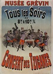 Musée Grévin, tous les soirs : Concert des Tziganes (Jules Chéret) - Muzeo.com