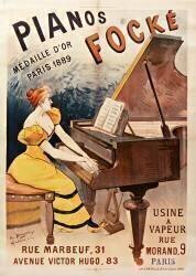 Pianos Focké médaille d'or Paris 1889... (Daynau) - Muzeo.com