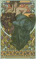 Plate 47 from the book 'Documents Décoratifs' (Alfons Mucha) - Muzeo.com