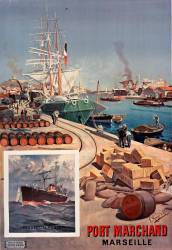 Port marchand. Marseille (Hugo d'Alesi) - Muzeo.com