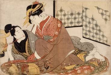 Prelude to desire (Kitagawa Utamaro) - Muzeo.com