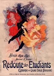 Redoute des étudiants (Jules Chéret) - Muzeo.com