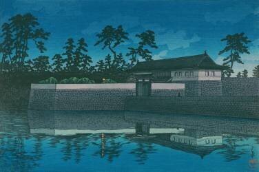 Sakurada Gate (Hasui Kawase) - Muzeo.com