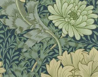 Sample with Chrysanthemum (William Morris) - Muzeo.com