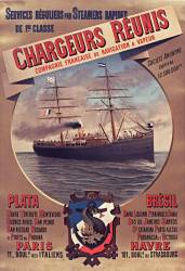 Service réguliers par steamers rapides de 1re classe. (Hugo d'Alesi) - Muzeo.com