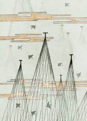 Skyscape with birds flying (Watanabe Seitei) - Muzeo.com