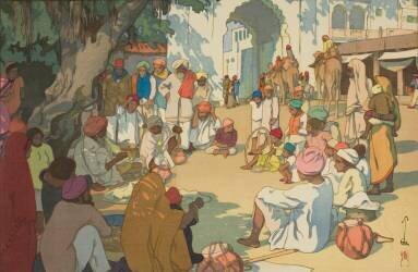 Snake Charmers (Hiroshi Yoshida) - Muzeo.com