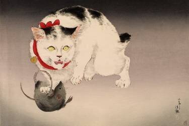 The all-seeing cat (Kiyochika Kobayashi) - Muzeo.com