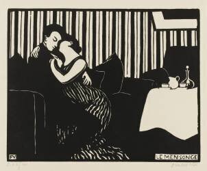 The Lie (Félix Vallotton) - Muzeo.com