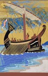 The Ship of Odysseus (François-Louis Schmied) - Muzeo.com