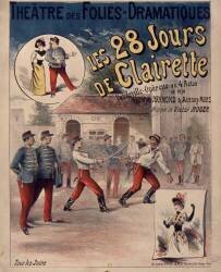 Théâtre des Folies-Dramatiques. Les 28 jours de Clairette... (anonymous) - Muzeo.com