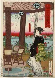 Thirty-six Enlightenment Meals: the Seiyoken Restaurant in Ueno Park (Toyohara Kunichika) - Muzeo.com