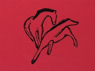 Two Horses (Franz Marc) - Muzeo.com