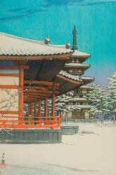 Yakushi Temple (Hasui Kawase) - Muzeo.com